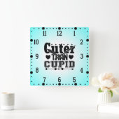 カターズアンカピッド – バレンタインデー スクエア壁時計 (ホーム)