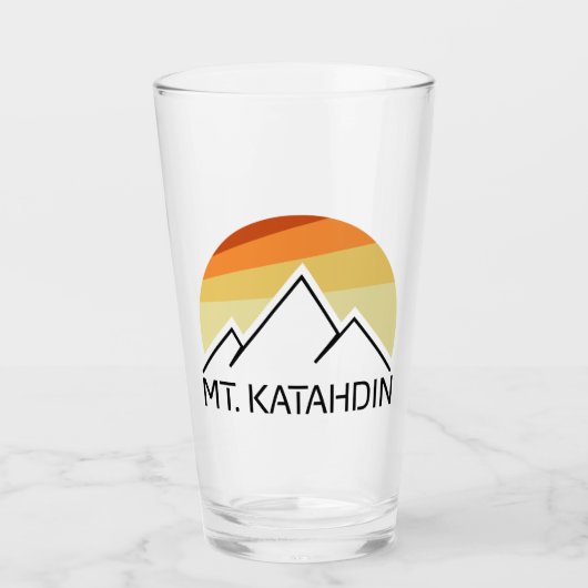カターディン山レトロ タンブラーグラス (正面)