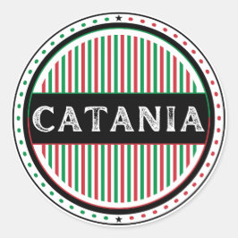 カターニア市プライドエンブレム - イタリアのアイデンティティ ラウンドシール