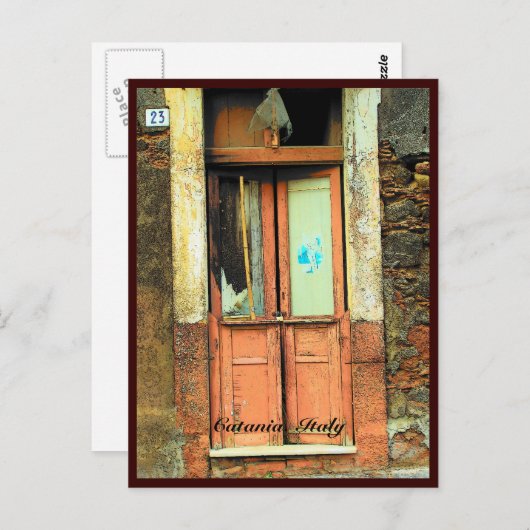 カターニア。イタリア ポストカード (正面/裏面)
