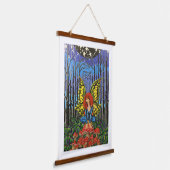 カターフライ。ケイト・ブッシュ 吊り下げ型タペストリー (傾斜あり)