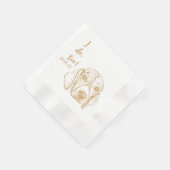 カターホラドッグカスタムも犬のナ結婚プキン 縁ありカクテルナプキン (角)