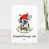 カターホラレオパドドグクリスマスプレゼント シーズンカード (裏面)