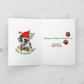 カターホラレオパドドグクリスマスプレゼント シーズンカード (内部)