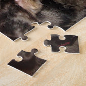 カターホラレオパード犬が歯を見せる ジグソーパズル (側面)