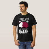 カタールに行くセラピーはいらない Tシャツ (正面フル)