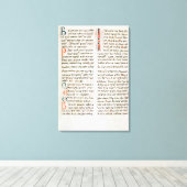 カタールの原稿からの断片 キャンバスプリント (インサイチュ (ウッドフロア))