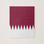 カタールの国民の世界の旗 ジグソーパズル (縦)