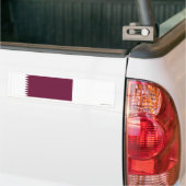 カタールの旗 バンパーステッカー (トラック上)