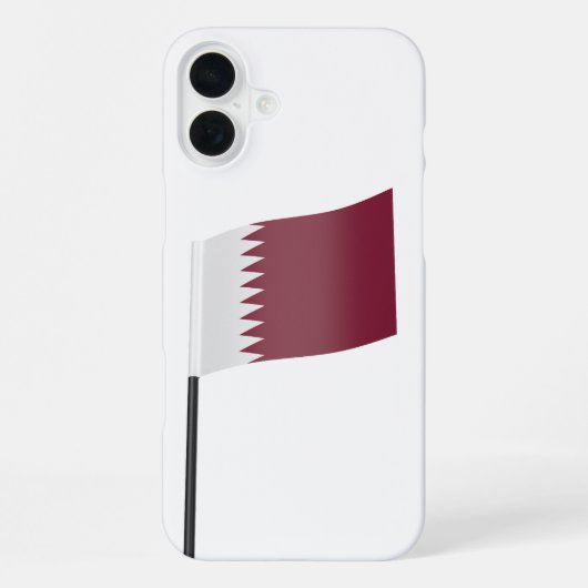 カタールの旗 iPhoneケース (裏面)
