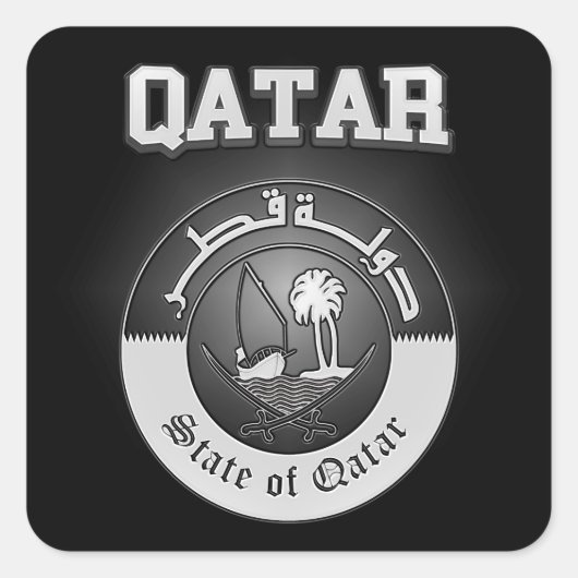カタールの紋章 スクエアシール (正面)