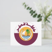 カタールの紋章 ポストカード (スタンド正面)