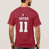 カタールサッカーチーム#11 Tシャツ (裏面)