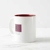 カタールサッカー代表 ツートーンマグカップ (正面左)