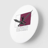 カタールサッカー代表 ラウンド壁時計 (傾斜)