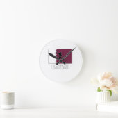 カタールサッカー代表 ラウンド壁時計 (ホーム)