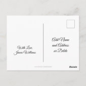 カタールタイポグラフィカワイトハート文字 ポストカード (裏面)