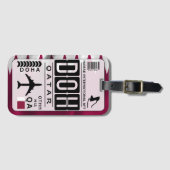 カタールドーハ荷物タグ ラゲッジタグ (正面横)