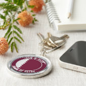 カタールラウンドエンブレム キーホルダー (側面)