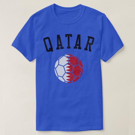 カタール伝統国旗 Tシャツ (デザイン正面)