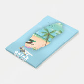 カタール図解入りの、写真付きの旅行ポスタープリント ポストイット (アングル)