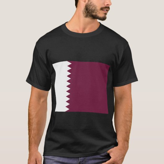 カタール国旗علم قطر Tシャツ (正面)
