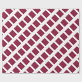 カタール国旗の包装紙 ラッピングペーパー (フラット)