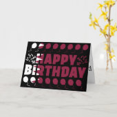 カタール国旗の愛国的誕生日 カード (黄色い花)