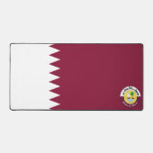 カタール国旗の紋章 デスクマット (正面)