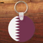 カタール国旗 キーホルダー (正面)