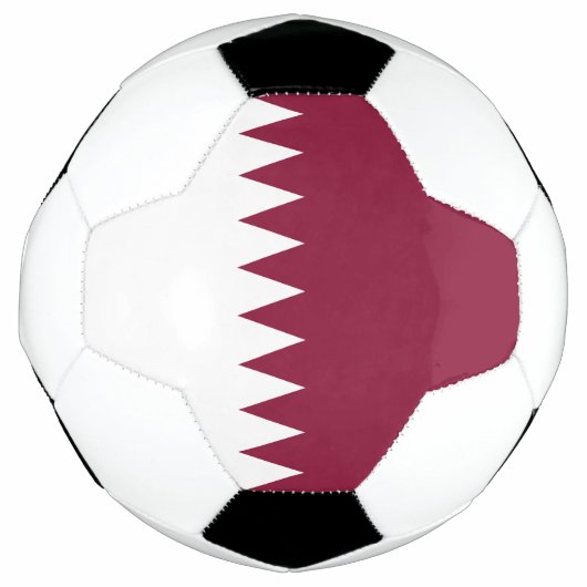 カタール国旗 サッカーボール (正面)