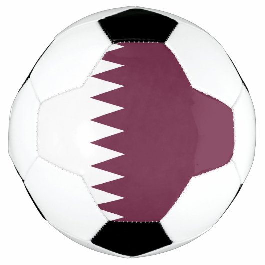 カタール国旗 サッカーボール (正面)