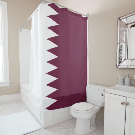 カタール国旗 シャワーカーテン (インサイチュ)