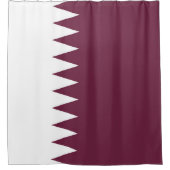 カタール国旗 シャワーカーテン (正面)