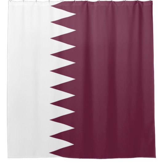 カタール国旗 シャワーカーテン (正面)