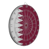 カタール国旗 ダーツボード (正面左)