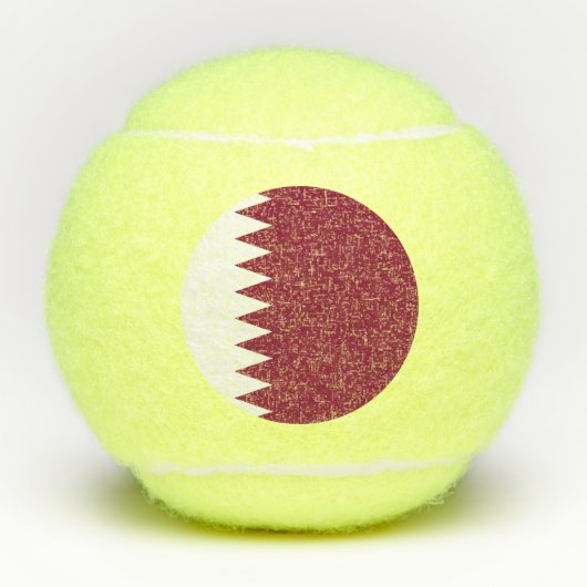 カタール国旗 テニスボール (正面)