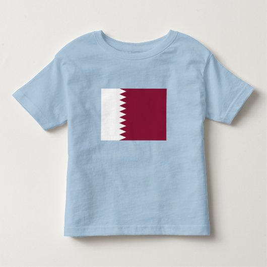 カタール国旗 トドラーTシャツ (正面)