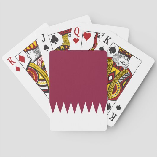 カタール国旗 トランプ (裏面)