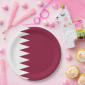 カタール国旗 ペーパープレート (パーティー)