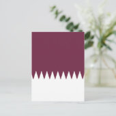 カタール国旗 ポストカード (スタンド正面)