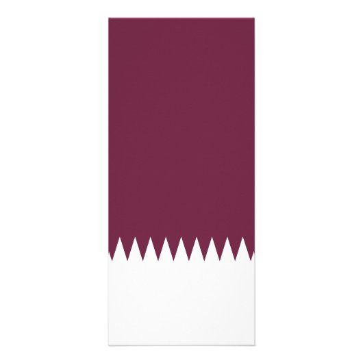 カタール国旗 ラックカード (正面)