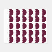 カタール国旗 ラベル (シート)