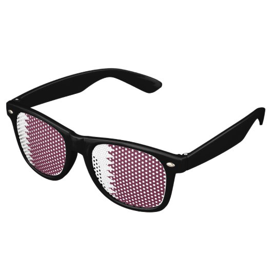 カタール国旗 レトロサングラス (アングル)