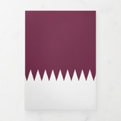 カタール国旗 三つ折りカード (カバー)