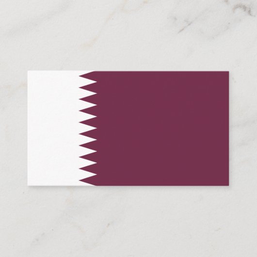 カタール国旗 名刺 (正面)