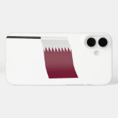 カタール国旗 Case-Mate iPhoneケース (裏面 (横))
