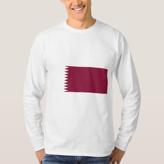 カタール国旗 Tシャツ (正面)