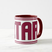 カタール愛国的なコーヒーとシピン マグカップ (正面右)