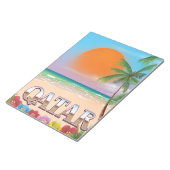 カタール旅行ポスター ノートパッド (アングル)